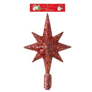 Κορυφή Πεφταστέρι Glitter 25cm Xmasfest 11347 - Image 1