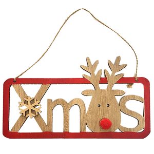 Πινακίδα Xmas Τάρανδος 18x11cm Xmasfest 1132737 (10ΤΜΧ) - Image 1