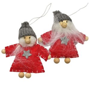 Στολίδι Υφασμάτινος Άγιος 10x8cm Xmasfest 1132827 (2ΤΜΧ)