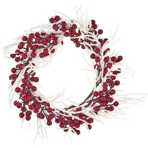 Στεφάνι με γκι & Λευκά Κλαδάκια ø40cm Xmasfest 1132857