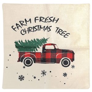 Θήκη Μαξιλαριού Σχέδιο Αμάξι-Άγιος 43x43cm Xmasfest 1132939 - Image 2