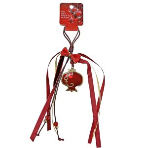 Γούρι Ρόδι με Χάνδρες 30cm Xmasfest 1133073 (12ΤΜΧ) - Image 1