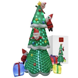 Δέντρο Γίγας Φουσκώνει-Ηλεκτρικό με Προτζέκτορα Ip44 2,4m Xmasfest 1133147 - Image 1