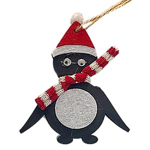 Πιγκουίνος Κρεμαστός με Κασκόλ 9x7cm Xmasfest 1133274 (20ΤΜΧ)