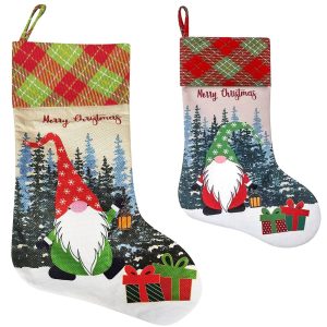 Μπότα Χριστουγέννων Λινάτσα Νανάκια 48x28cm Xmasfest 1133289