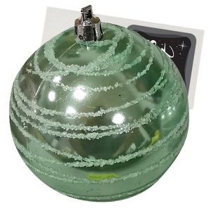 Μπάλα παλ Χρώμα με Χιόνι ø8cm Xmasfest 1133301 (16ΤΜΧ) - Image 3