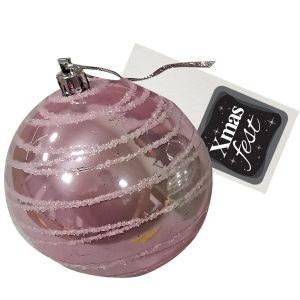 Μπάλα παλ Χρώμα με Χιόνι ø8cm Xmasfest 1133301 (16ΤΜΧ) - Image 4