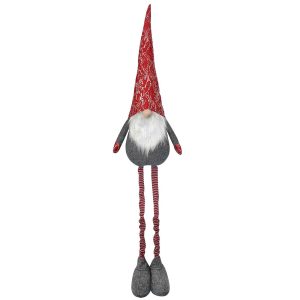 Άγιος Νάνος Γίγας με Χρυσοκόκκινο Σκούφο 140cm Xmasfest 1133322 - Image 1