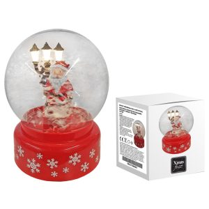 Φανάρι Χιονόμπαλα με 4 Λειτουργίες 18x ø14cm Xmasfest 1133332 - Image 1
