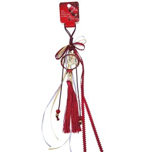 Γούρι Ρόδι με Φούντα 30cm Xmasfest 1133402 (12ΤΜΧ) - Image 1