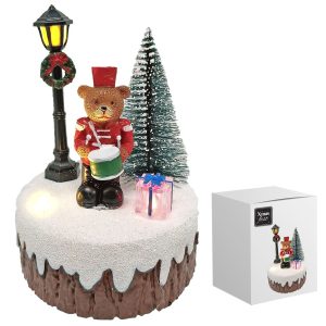 Παράσταση Αρκούδος με Φανάρι & Δέντρο 12cm Xmasfest 1133484 - Image 1