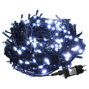105 Λαμπάκια LED Λευκό Ψυχρό σε Σειρά με Προγράμματα IP44 8,25m Xmasfest 1133491
