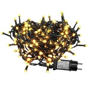 1020 Λαμπάκια LED Λευκό Θερμό σε Σειρά με Προγράμματα IP44 54m Xmasfest 1133496