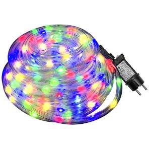 Φωτοσωλήνας 200 LED 10m Πολύχρωμος με Προγράμματα IP44 ø11mm 10m (+3m Extra Καλώδιο) Xmasfest 1133512 - Image 1