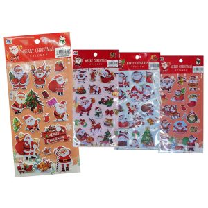 Αυτοκόλλητα 3d Xmas Καρτέλα Μικρή 22x10cm Xmasfest 1133604 (20ΤΜΧ)