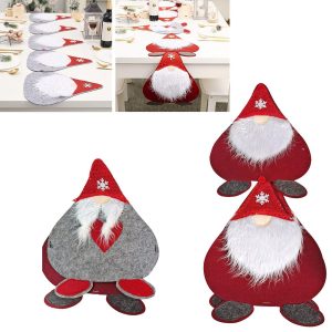 Runner Διακόσμησης Τραπεζιού με 6 Gnome Άγιους 180x33cm Xmasfest 1133633 - Image 1