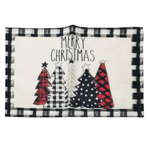 Σουπλά Υφάσματινο Καρώ 44x30cm Xmasfest 1133645 (4ΤΜΧ)