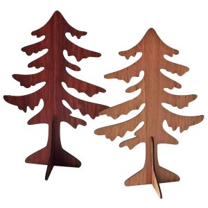 Δέντρο Ξύλινο Επιτραπέζιο 20x14cm Xmasfest 1133655 (12ΤΜΧ)