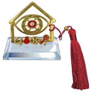 Γούρι Επιτραπέζιο Κρυστάλινο Σπίτι ~8x5cm Xmasfest 1133700 - Image 1