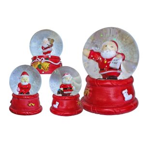 Χιονόμπαλα Άγιος ø6,5cm ø6,5x9cm Xmasfest 1133708 (6ΤΜΧ)