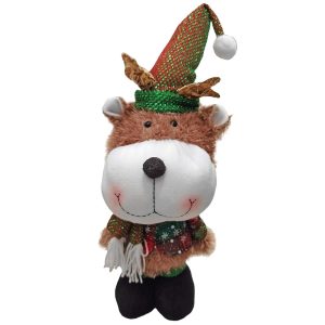 Τάρανδος Πάνινος με Σκούφο 55x16cm Xmasfest 1133723