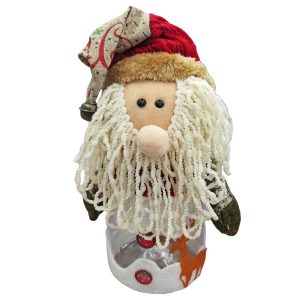 Άγιος Φιγούρα με Βάζο Γλυκών 25x9cm Xmasfest 1133732 - Image 1