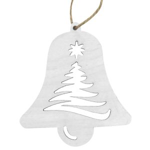 Στολίδι Ξύλινο Καμπάνα 7cm Xmasfest 1133742 (10ΤΜΧ) - Image 1