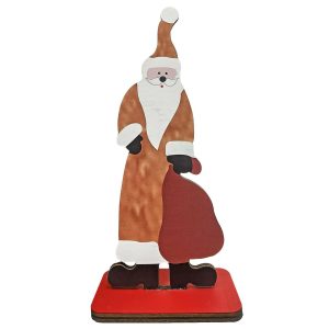 Άγιος Ξύλινος Επιτραπέζιος 15x7x5cm Xmasfest 1133747 (12ΤΜΧ) - Image 1