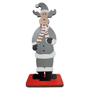 Τάρανδος Ξύλινος Επιτραπέζιος 19x7x5cm Xmasfest 1133749 (12ΤΜΧ)