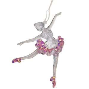 Στολίδι Ακρυλικό Μπαλαρίνα 15x11cm Xmasfest 1133779