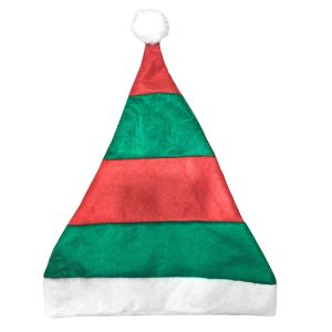 Σκούφος Ξωτικού Πράσινο-Κόκκινο Ριγέ 38x27cm Xmasfest 1133786 (12ΤΜΧ)