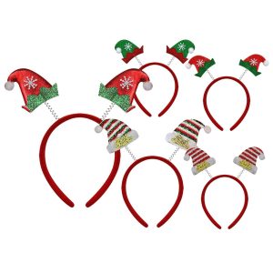 Στέκα Σκουφάκι Ξωτικών με Ελατήρια  Xmasfest 1133791 (12ΤΜΧ)