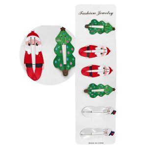 Κλιπ Μαλλιών Xmas σετ=6 τεμ 5cm Xmasfest 1133797
