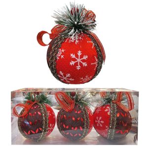 Μπάλα Xmas Υφάσματα & Αξεσουάρ ø8cm Xmasfest 1133803 - Image 1