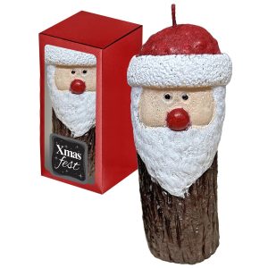 Κερί Άγιος Βασίλης σε Κορμό 15x7cm Xmasfest 1133845