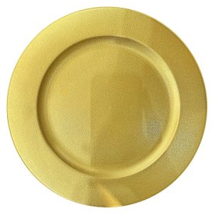 Πιατέλα Πλαστική Χρυσή ø31cm Xmasfest 1133872 - Image 1