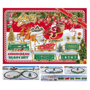 Τρένο Χριστουγεννιάτικο Μπαταρίας Επιδαπέδιο 46x29x4cm ράγες=60cm Xmasfest 1133878