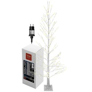 Δέντρο Λευκό με 689 LED Λευκό Θερμό Σταθερού Φωτισμού IP44 1,8m Xmasfest 1133891