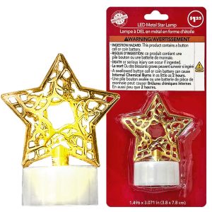 Ρεσώ Μεταλικό Αστέρι 8x4cm Xmasfest 1133921 (12ΤΜΧ)