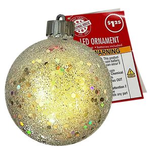 Μπάλα Κρεμαστή  Χριστουγέννων με LED ø10cm Xmasfest 1133927 (36ΤΜΧ)