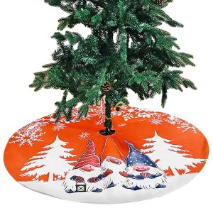 Ποδιά Δέντρου Λινάτσα με Παράσταση ø120cm Xmasfest 1133955 - Image 1