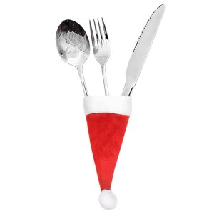 Θήκη Μαχαιροπήρουνων Xmas Σκουφάκι 12x6cm Xmasfest 1133960 (10ΤΜΧ) - Image 1