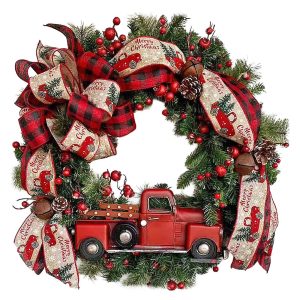 Στεφάνι Χριστουγεννιάτικο με γκι ø40cm Xmasfest 1133973