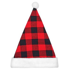 Σκούφος Χριστουγεννιάτικος Καρώ 37x28cm Xmasfest 1133982 (6ΤΜΧ)