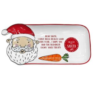 Πιατέλα Χριστουγεννιάτικη Ορθογώνια με Φιγούρα 32x14,5cm Xmasfest 1133989 (4ΤΜΧ)