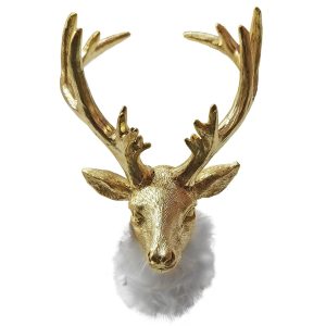 Τάρανδος Χρυσός Επιτραπέζιο Διακοσμητικό 19x12cm Xmasfest 1134019 (2ΤΜΧ)