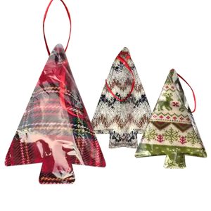 Στολίδι Κρεμαστό Πάνινο Δεντράκι 14x8cm Xmasfest 1134055 (12ΤΜΧ)