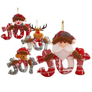 Στολίδι με Ευχές Πάνινο Κρεμαστό 16x14cm Xmasfest 1133656 (12ΤΜΧ)