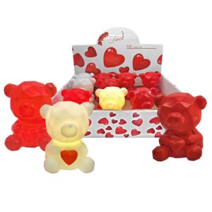 Αρκούδος Πολύγωνος με φως 6,5x5,5cm Homie 322043 (12ΤΜΧ)