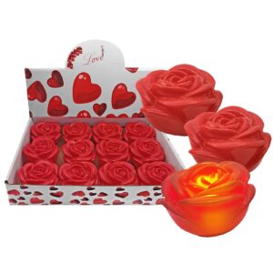 Τριαντάφυλλο Πλαστικό με φως 6x3,5cm Homie 322045 (12ΤΜΧ)